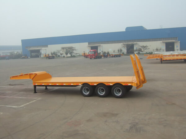 3 axle low bed trailer