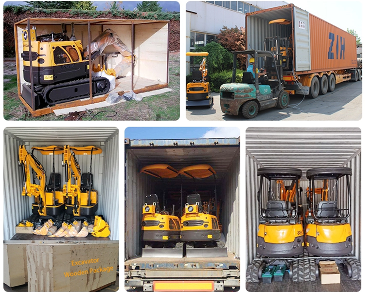 mini excavator shipping